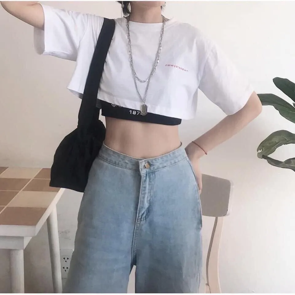 Cách phối đồ đẹp với áo croptop