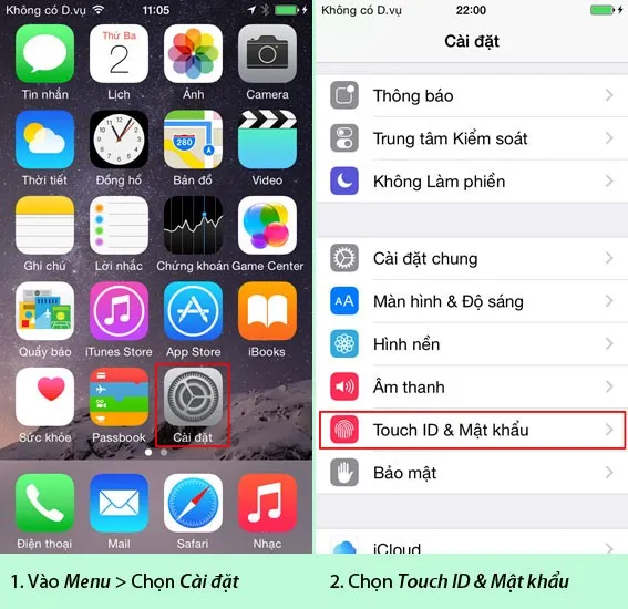 Cách thay đổi mật mã trên iPhone