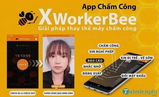 gioi thieu ve app cham cong xworkerbee
