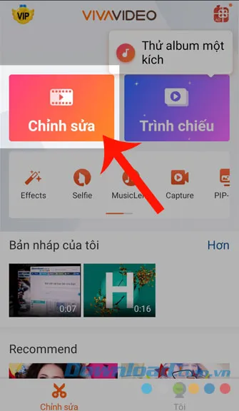 Nhấp vào Chỉnh sửa