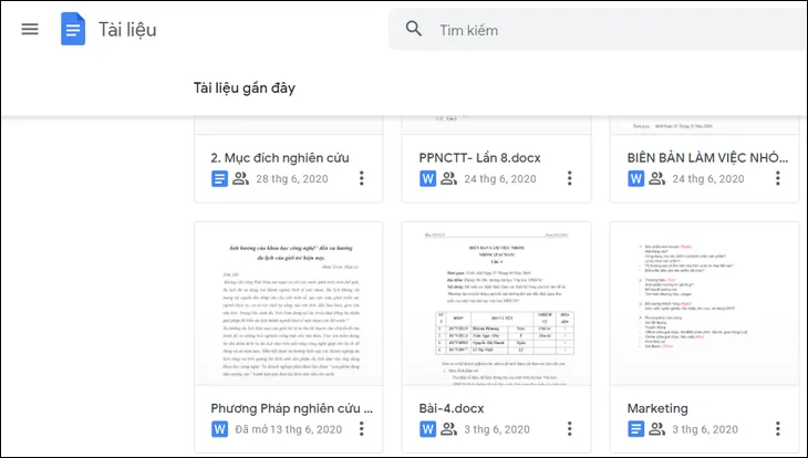 Mở file muốn chia sẻ trong Google Docs, Google Sheets hay PowerPoint