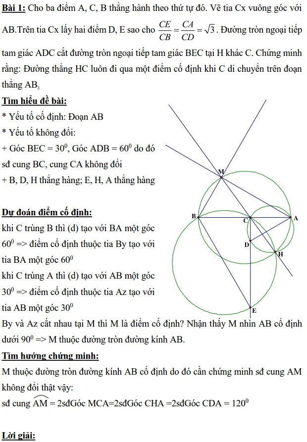 Ôn tập: Chứng minh đường thẳng đi qua điểm cố định-1