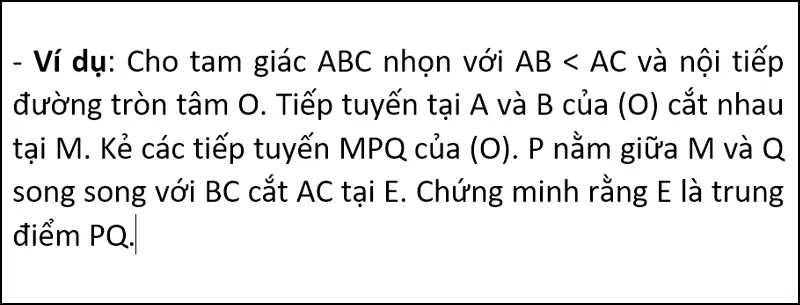 Đề chứng minh trung điểm liên quan đến đường tròn