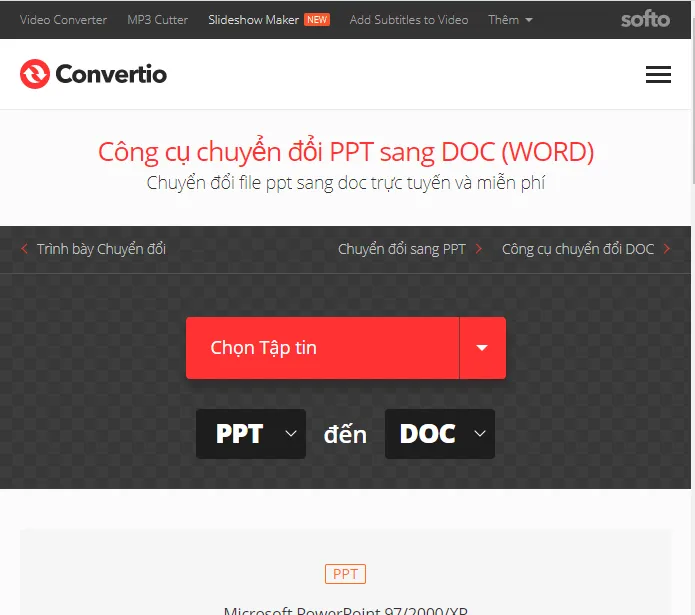 website Convertio 