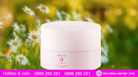 Kem dưỡng trắng da ban đêm Senka White Beauty Glow Gel Cream 50g