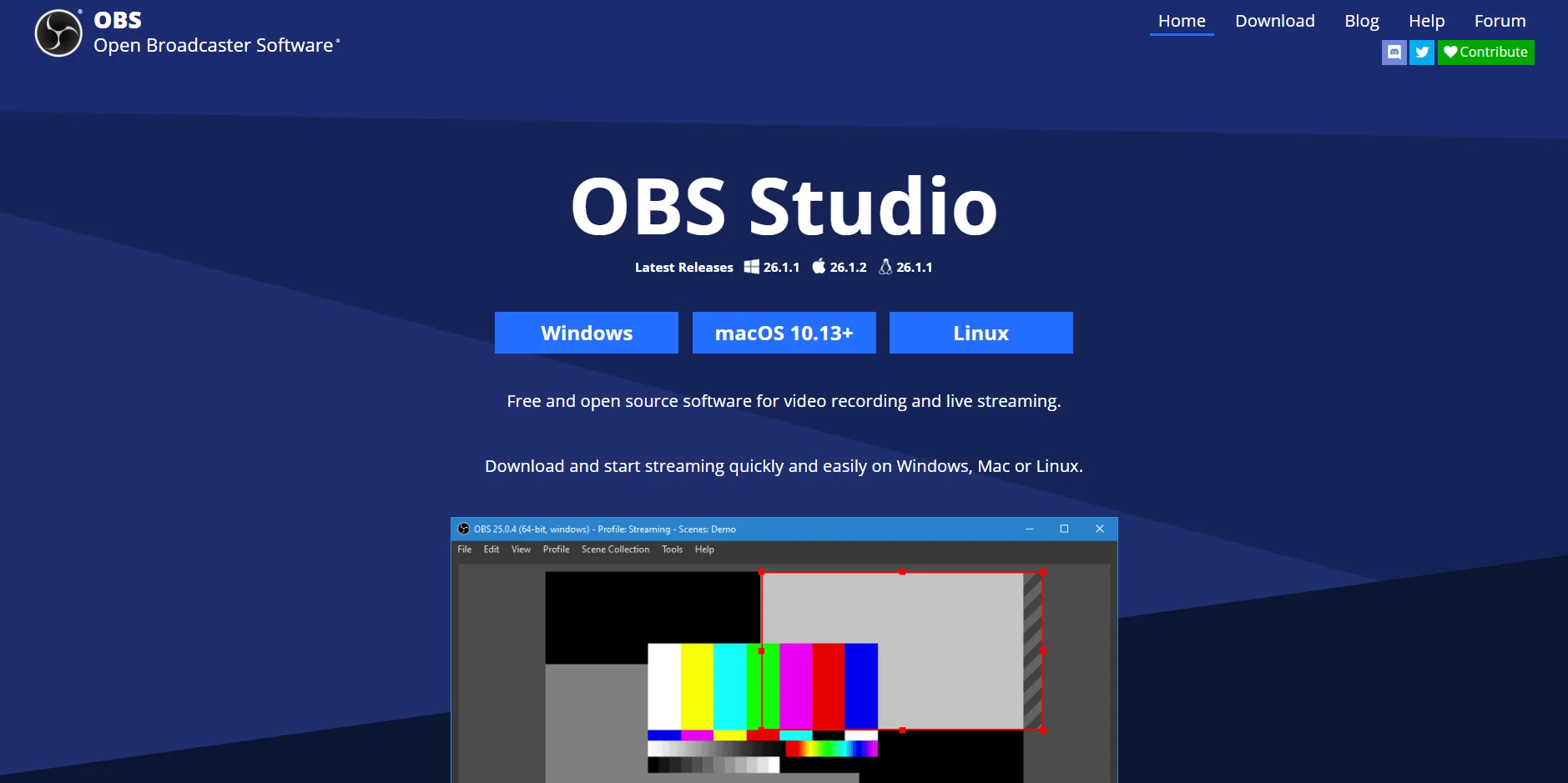 Tải phần mềm livestream OBS Studio tại trang chủ - GEARVN.COM 