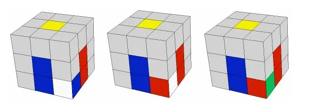 Bước 2: Hoàn thiện tầng 1 của Rubik