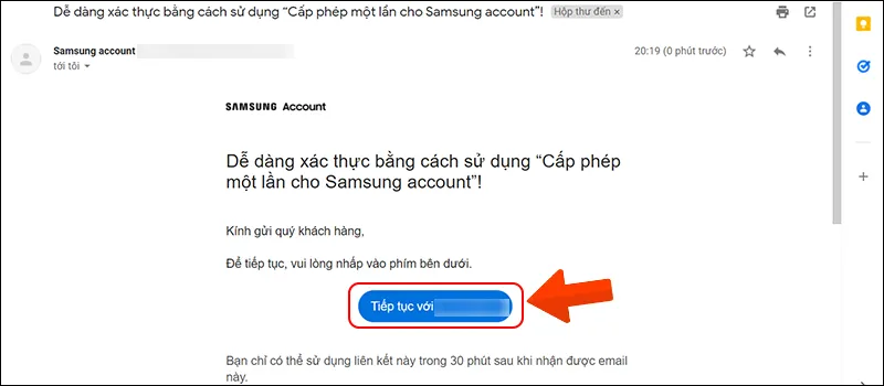 Xác thực trên gmail