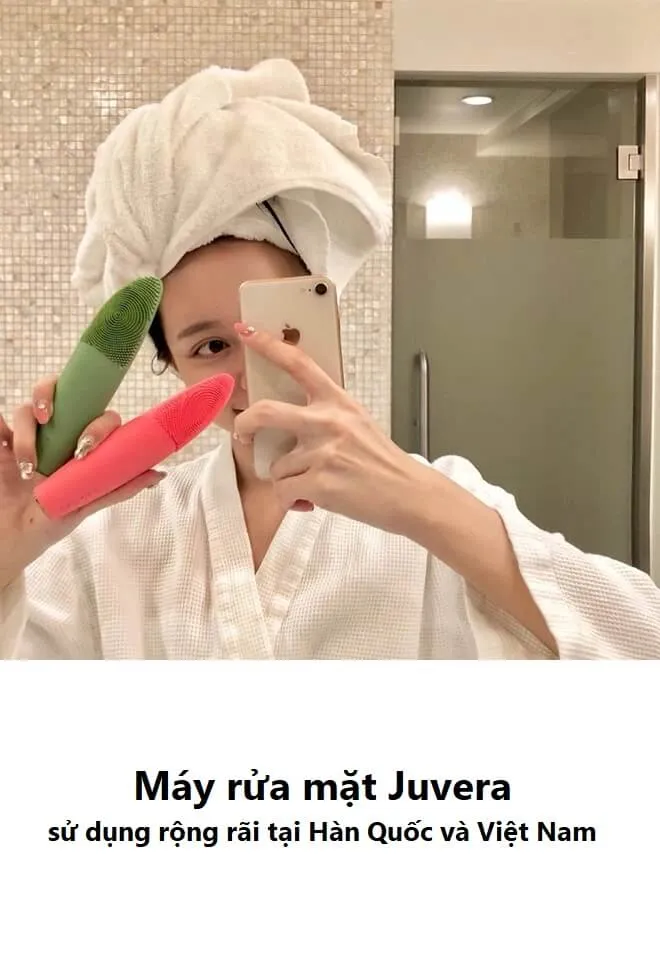 Review máy rửa mặt Juvera Hàn Quốc