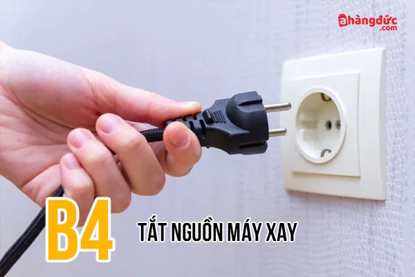 Bước 4: Tắt nguồn