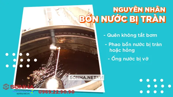 Nguyên nhân bồn nước bị tràn