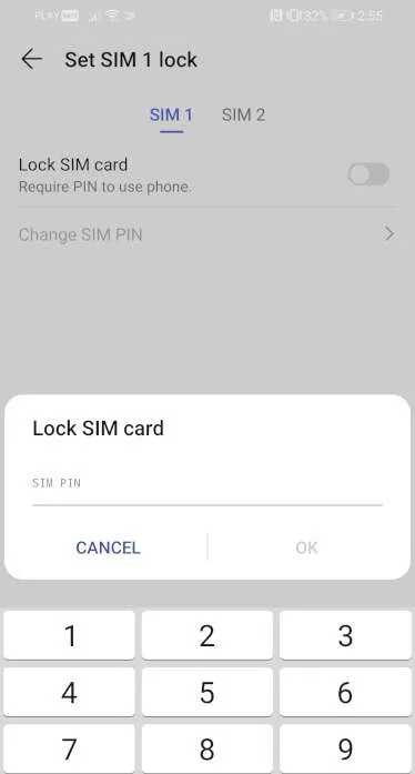SAMSUNG Galaxy A50 SIM Lock PIN