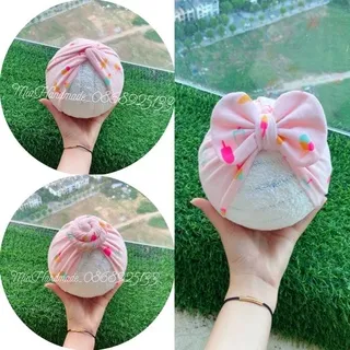 MŨ TURBAN CHO BÉ RẺ ĐẸP CHẤT COTTON MỀM MỊN CHO BÉ 0-20M