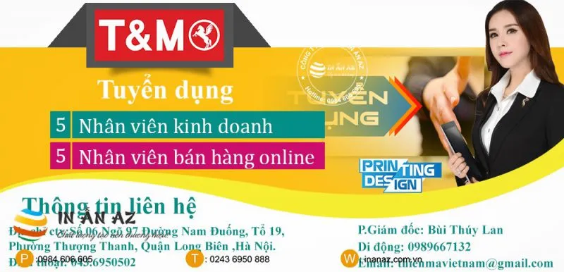 poster thông báo tuyển dụng