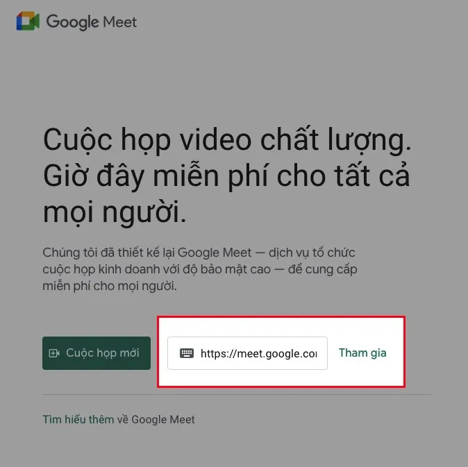 Cách học online bằng Google Meet