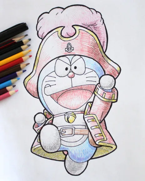 Hình vẽ doraemon chân thực