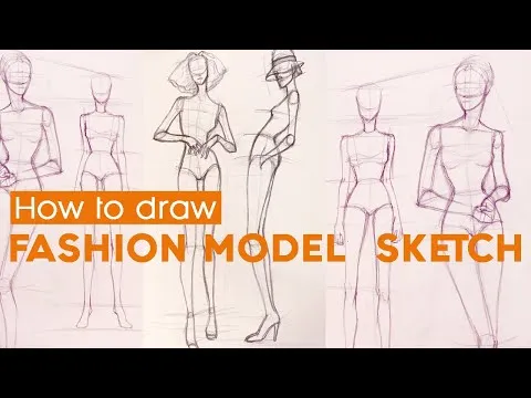 How to draw fashion model sketch part 2 / How to draw fashion model sketch part 2
