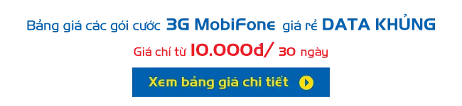 cách đăng ký 3G cho sim MobiFone