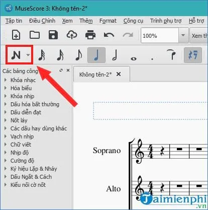 cach dung musescore tao ban nhac moi 9