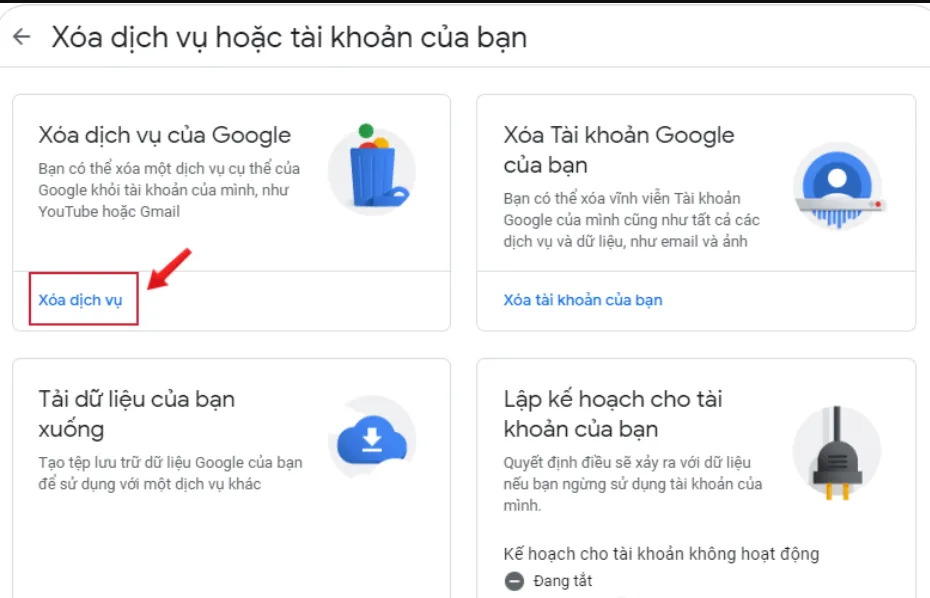 cách xóa tài khoản gmail vĩnh viễn