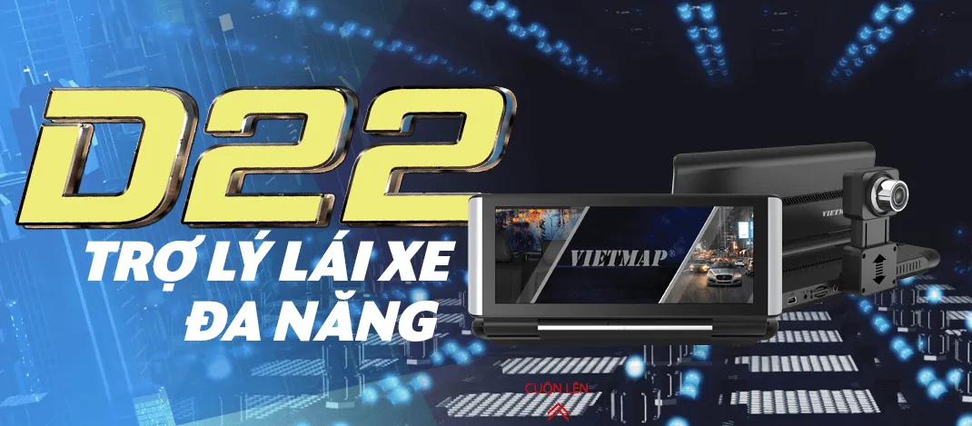 camera hành trình đặt tablo xe vietmap d22