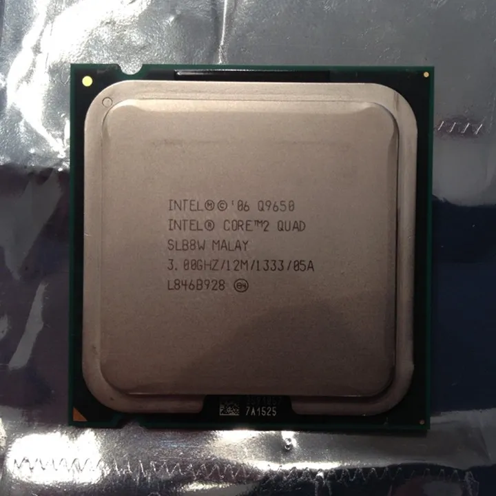 Hình ảnh CPU Q9650 Mạnh nhất socket 775 tặng kèm keo tản