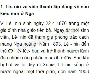 Phong trào công nhân Nga và cuộc cách mạng 1905 - 1907