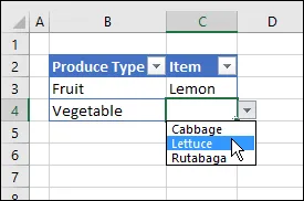 test the dependent drop down list