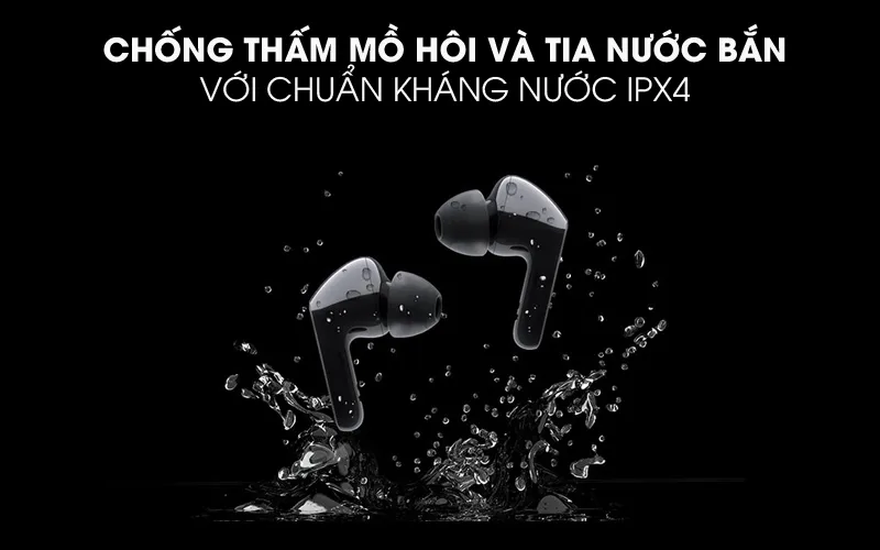 Chống nước IPX4 - Tai nghe Bluetooth True Wireless LG HBS-FN6