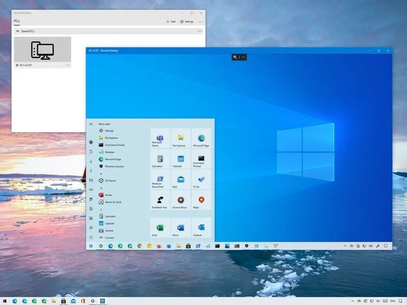 Windows 10 remote desktop