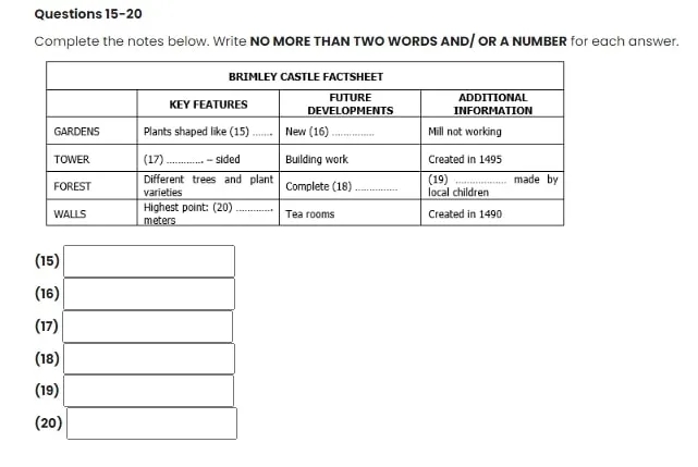 Bài tập IELTS và đáp án mẫu đề thi IELTS Listening (update liên tục 2020)