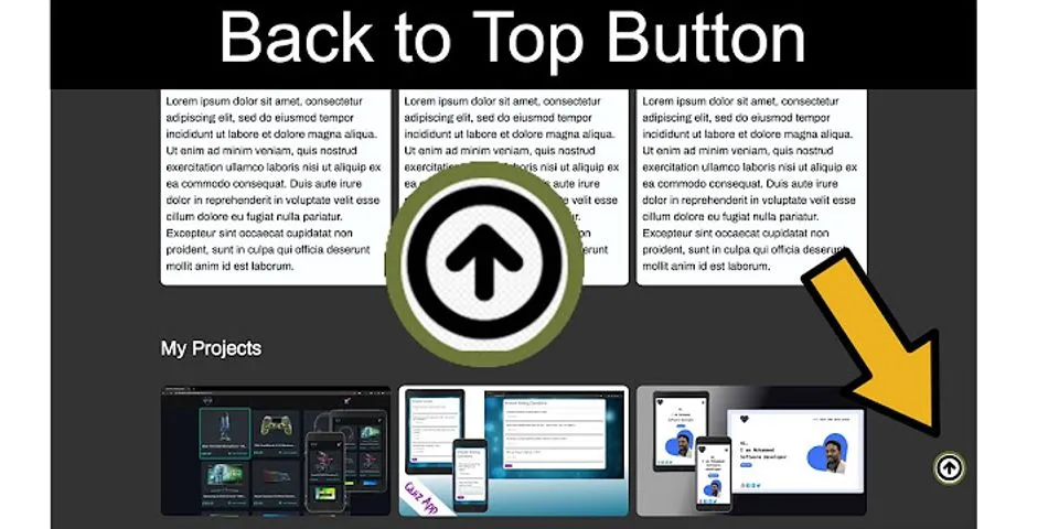 Back to top button without javascript