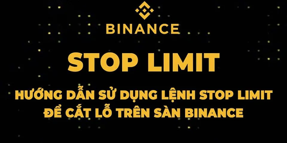 Binance stop limit not working