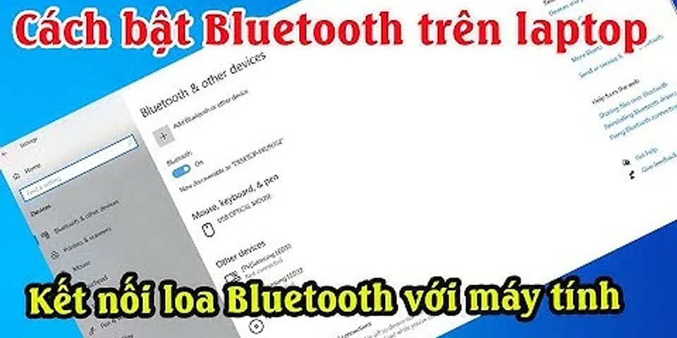 Cách bật Bluetooth trên laptop Dell