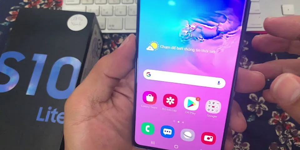 Cách chụp màn hình Samsung S10 Lite