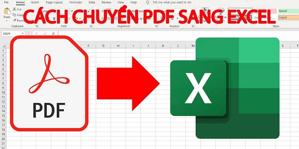 Cách chuyển file PDF sang Excel trên điện thoại