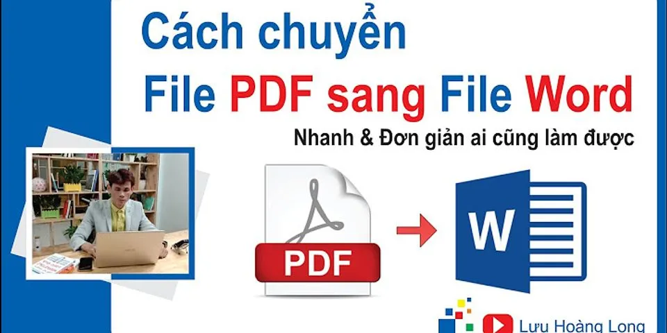 Cách chuyển file PDF sang Word trong Win 10