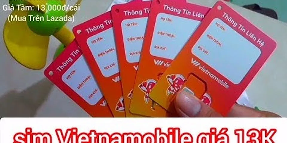 Cách đăng ký sim Vietnamobile 20k 1 tháng