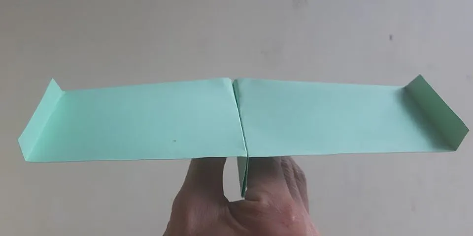 cách gấp máy bay bằng giấy