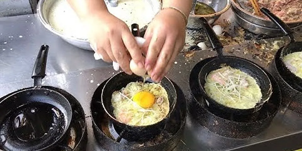 Cách làm bánh xèo trứng