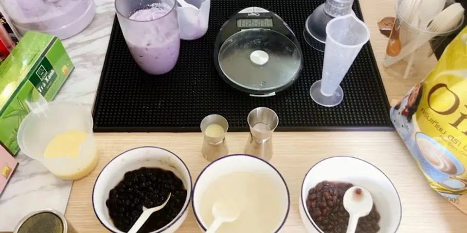 Cách làm trà sữa khoai môn có màu tím