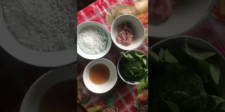 Cách nấu bột thịt lợn rau mồng tơi