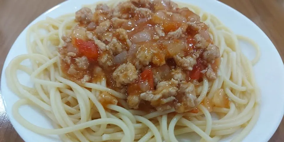 Cách nấu mì spaghetti thịt bằm