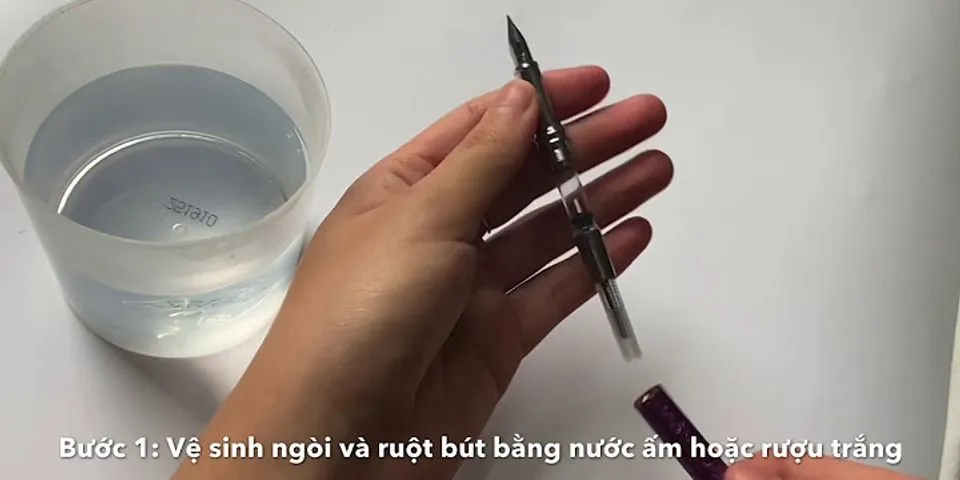 Cách pha mực bút máy