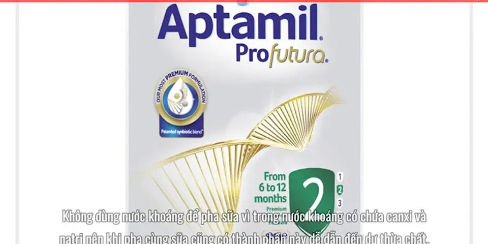 cách pha sữa aptamil gold úc số 2