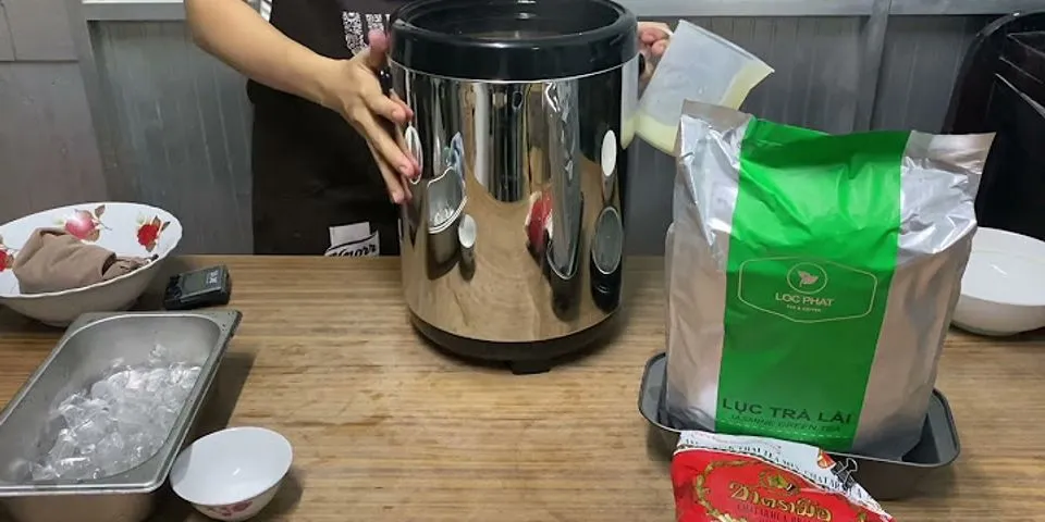 Cách pha trà sữa thái đỏ với bột béo