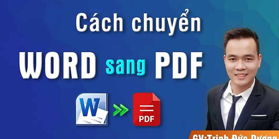 Cách Save file Word dưới dạng PDF