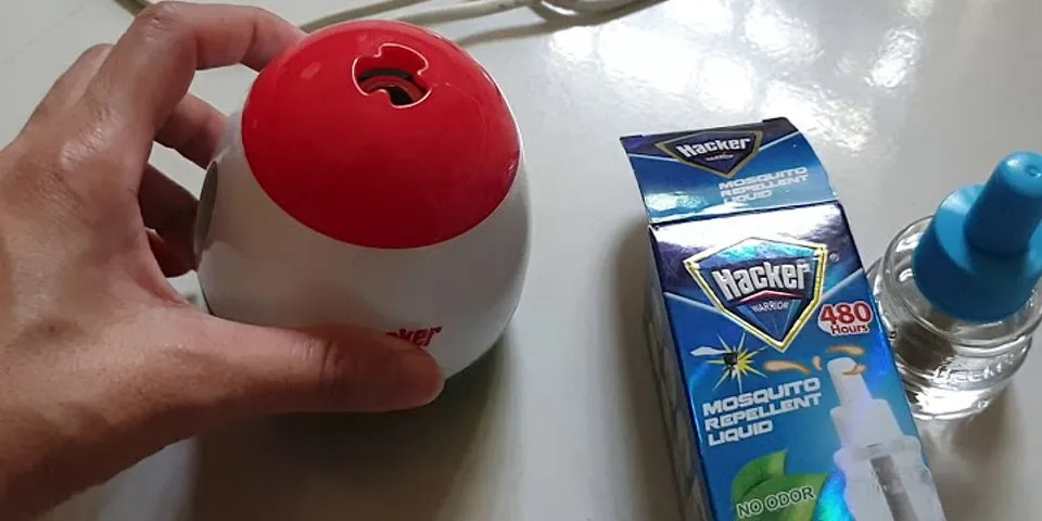 Cách sử dụng máy đuổi muỗi Hacker