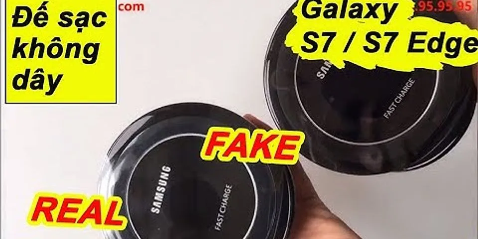 Cách sử dụng sạc không dây Samsung S7
