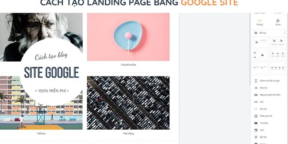 Cách tạo landing page bằng Google Site